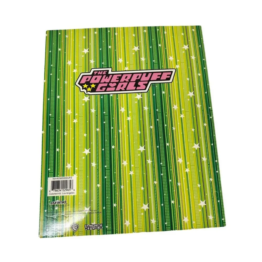 Y2K Powerpuff Girls Blossom Buttercup Bubbles 3 Ring Binder Folder Lot of 4